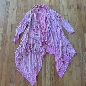 Magnolia Pearl Stargazer Pink Bandana Print Cardi